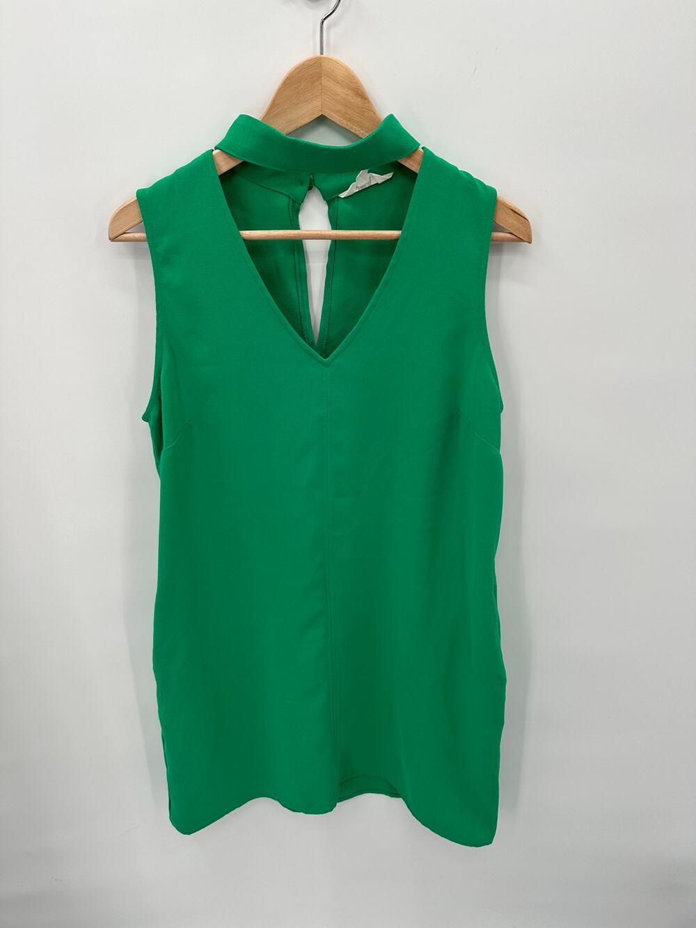 Jack by B.B. Dakota Green High Collar Shift Dress // M
